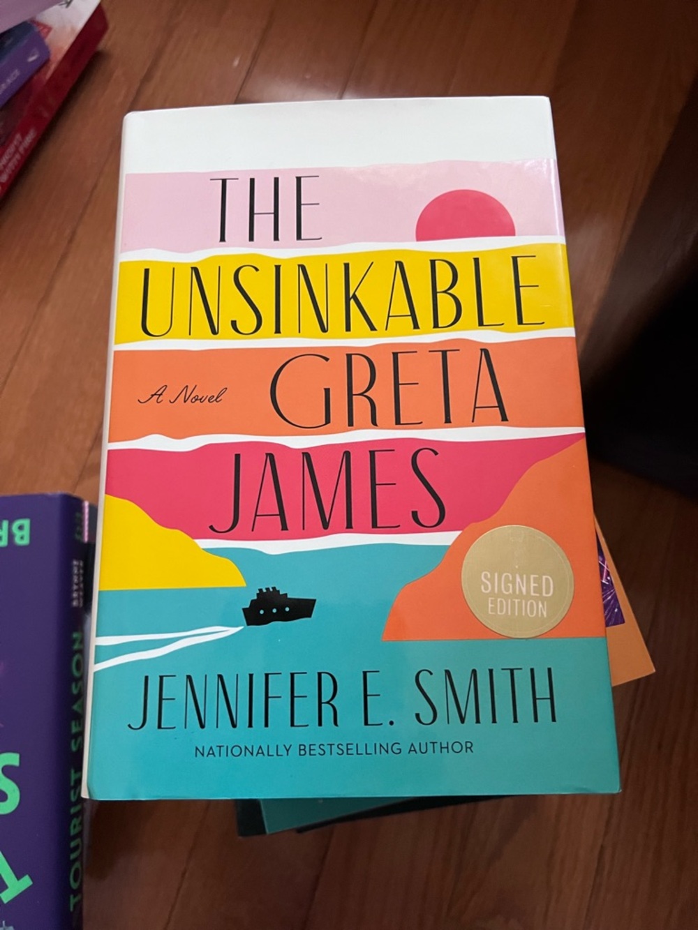 The Unsinkable Greta James by Jennifer E. Smith Signed Hardcover Book